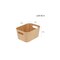 mDesign Wood Print Kitchen Food Storage Organizer Bin - 4 Pack